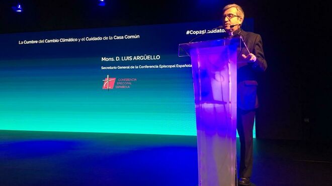 Luis Argüello, durante su intervención