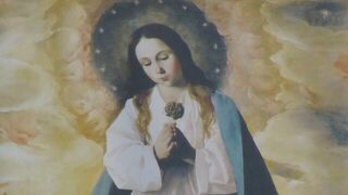 La Inmaculada niña de Zurbarán