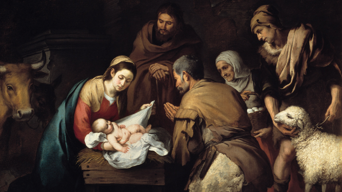 Adoración de los pastores. Murillo