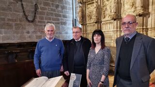 Los autores con el deán