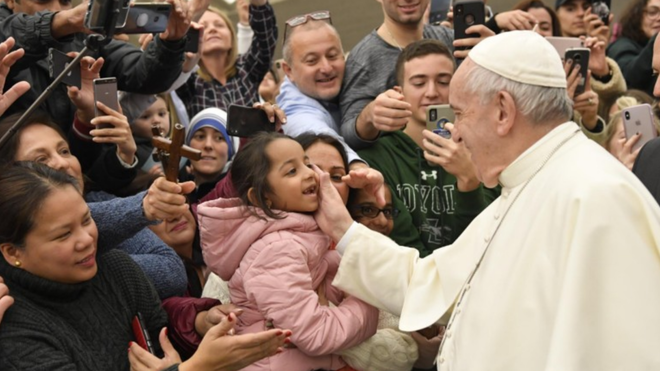 El Papa, en la audiencia