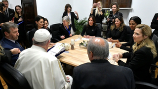 El Papa, con las primeras damas