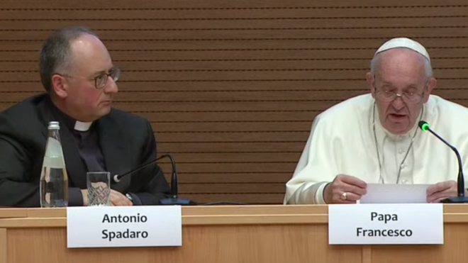 El Papa y Antonio Spadaro
