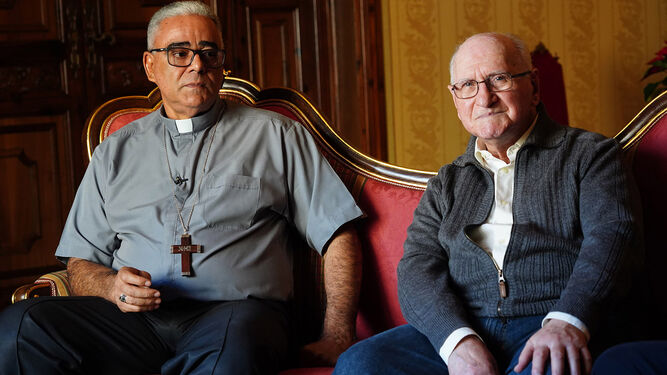 Monseñor Bravo junto al misionero valenciano en Venezuela Vicente Amargós.