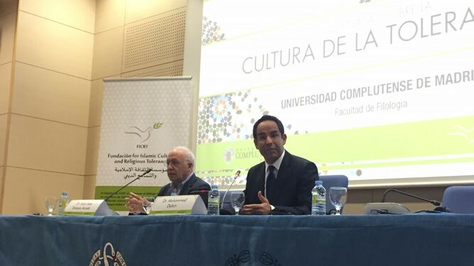 Tamayo y Dahiri durante las Jornadas sobre la Cultura de la Tolerancia