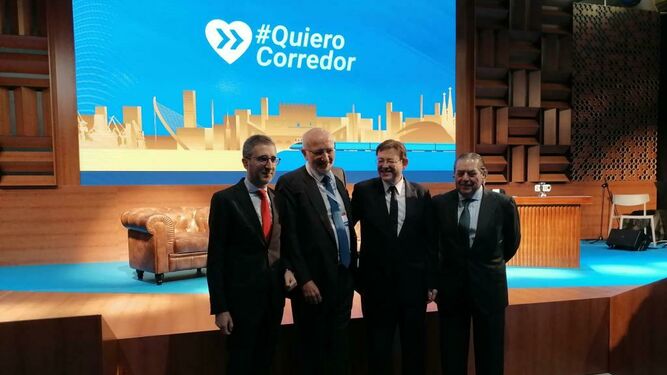 Reunión en Elx, el 2019, para pedir el Corredor, que ahora será para el 2025
