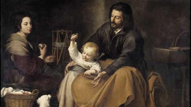 'Sagrada Familia del pajarito'. Murillo