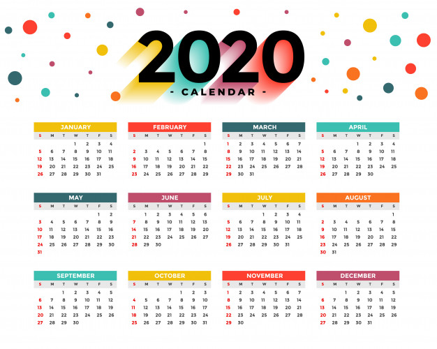 Calendario 2020