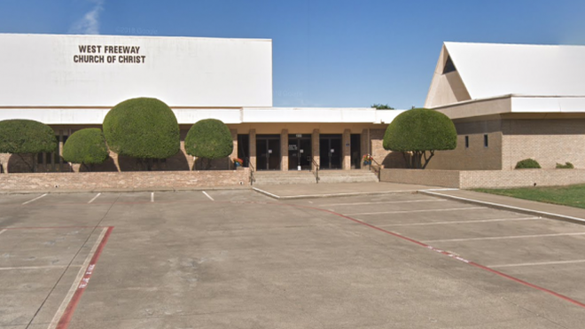 La iglesia del suceso, en Texas, EEUU
