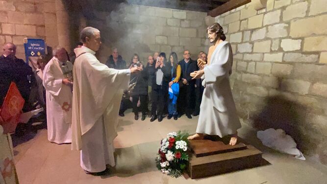 Bendición de la figura del Sagrado Corazón de Jesús