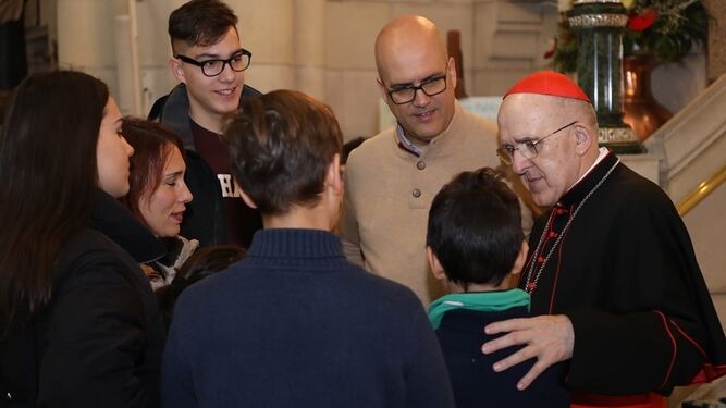 El cardenal Osoro en la Jornada de la Sagrada Familia, el pasado domingo