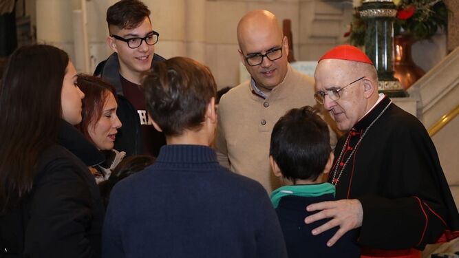 El cardenal Osoro comparte con las familias en la Jornada de la Sagrada Familia el pasado domingo