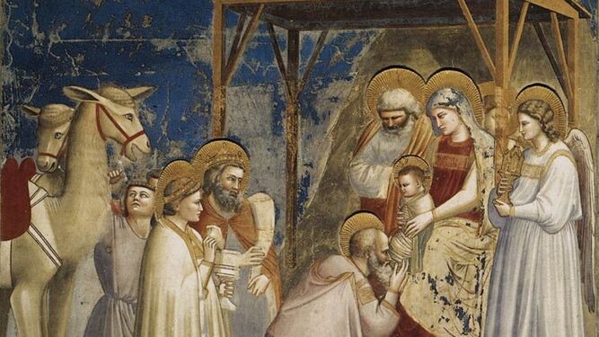 Adoración de los Reyes Magos, de Giotto