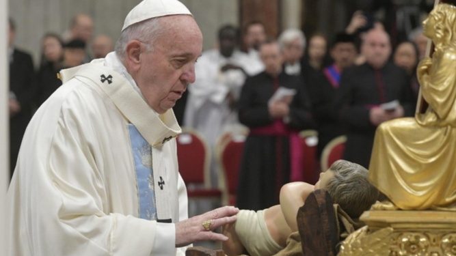 El Papa y el Niño Jesús