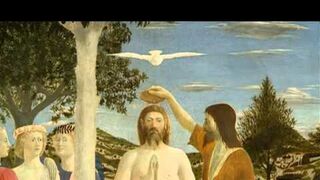 Bautismo de Cristo. Piero della Francesca