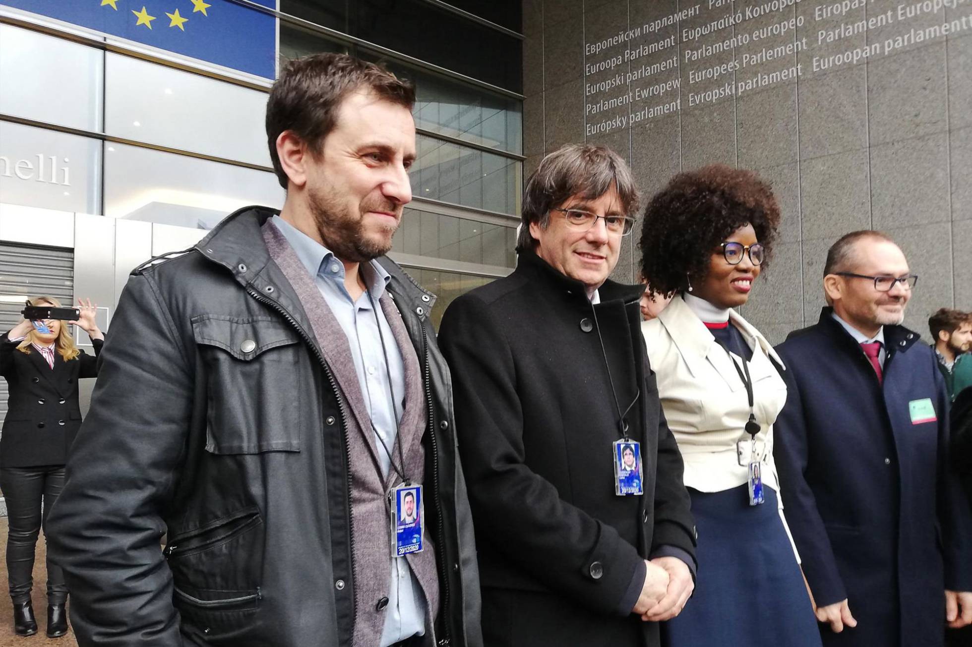 Puigdemont y Comín EuroParlamento