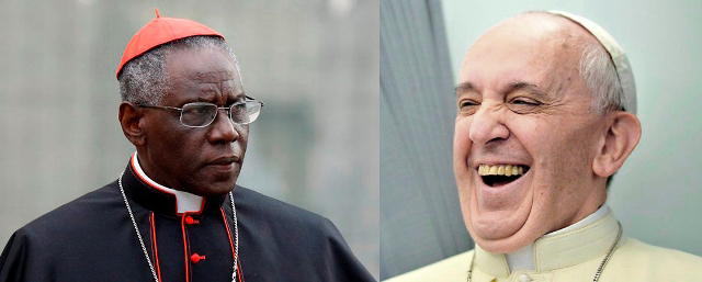 El papa Francisco y el cardenal Sarah