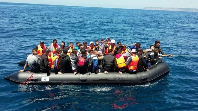 Migrantes en el Mediterráneo