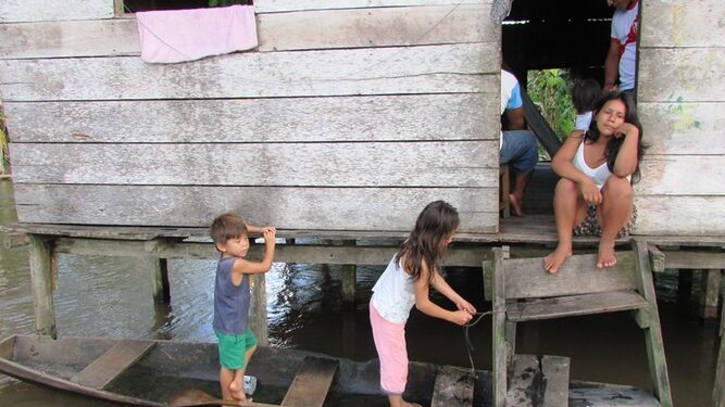 Niños trabajando