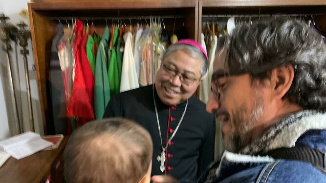 Bernardito Auza, en San Antón