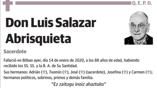 In memoriam: Luis Salazar, un excelente cura y una mejor persona