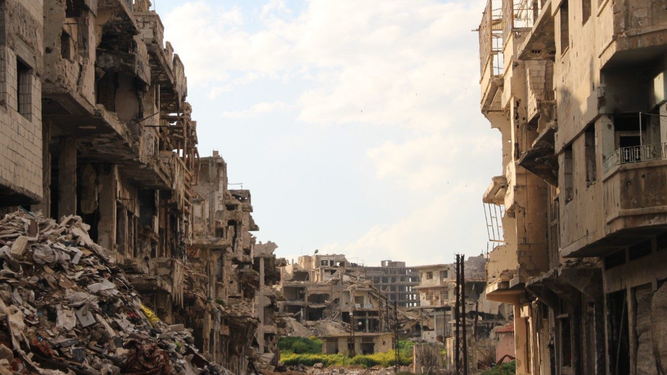 Destrucción en Siria
