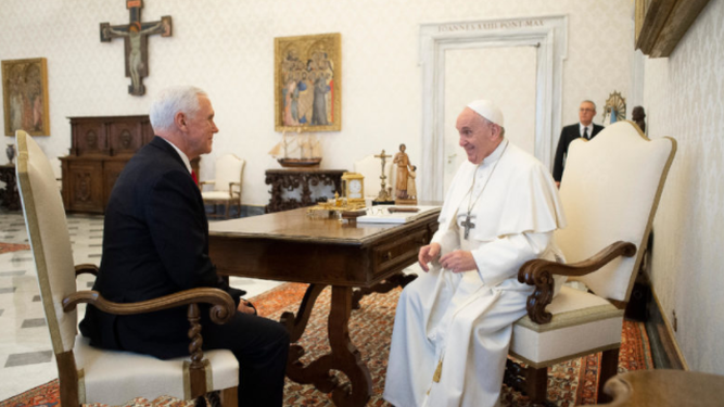 Reunión del vicepresidente de EEUU y el Papa Francisco