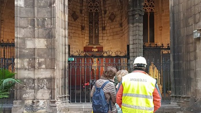 Obras e investigación en la catedral de Barcelona