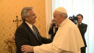 El Papa, con Alberto Fernández