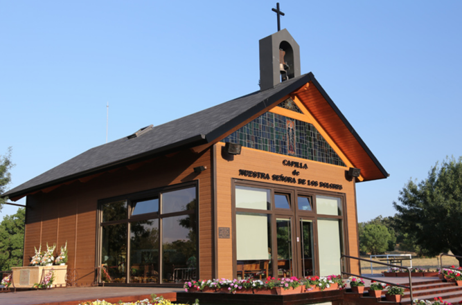 La capilla, antes de su demolición