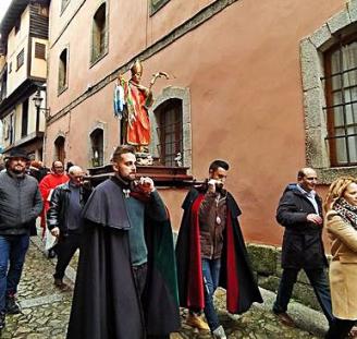 Procesión de san Blas en Mogarraz