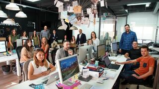 El equipo del taller de comunicación