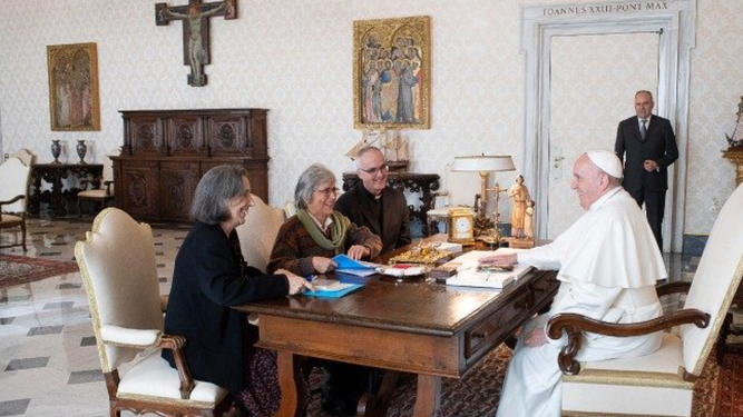 La organización católica, reunida con el Papa