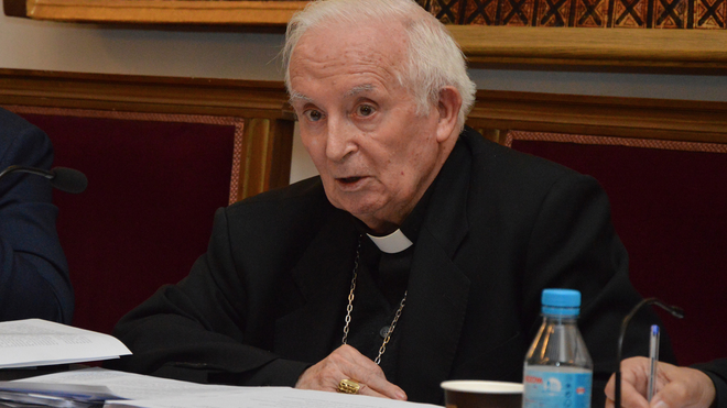 El cardenal A. Cañizares, en la UCV