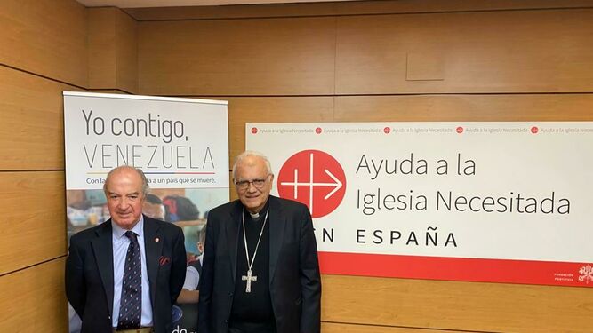 El cardenal Porras, con el presidente de AIN