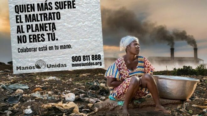 Cartel de la campaña Manos Unidas. Un lema desafiante