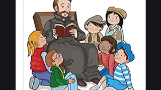 Ilustración de portada de 'San José de Calasanz nos cuenta su vida', del sello Laude