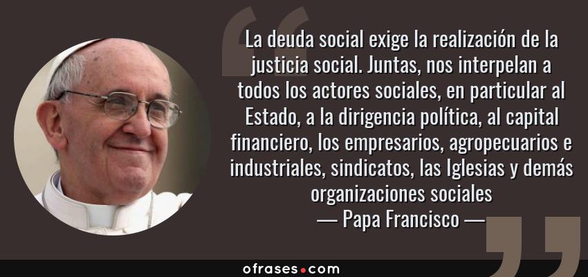 Actores de la justicia social