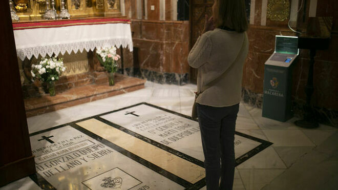 Actual tumba de Queipo y su esposa