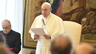 Francisco en la Audiencia con la Asociación Pro Petri Sede