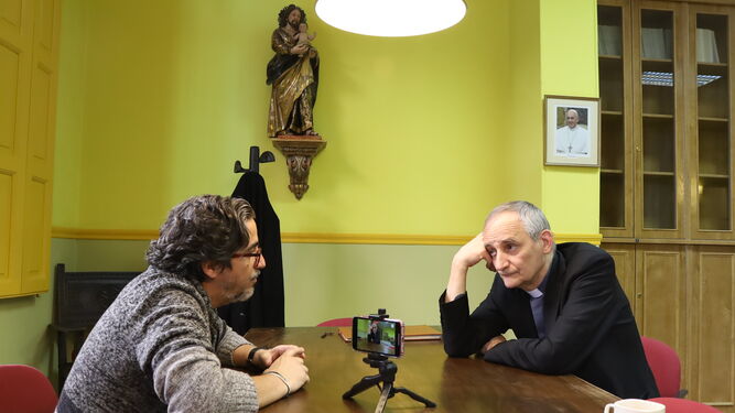 Zuppi y Bastante, durante la entrevista