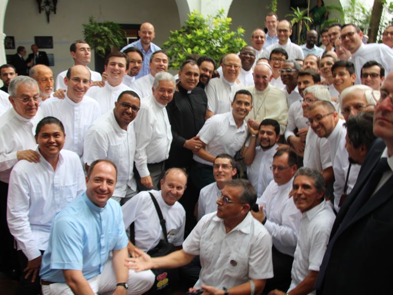 Encuentro del papa con los jesuitas