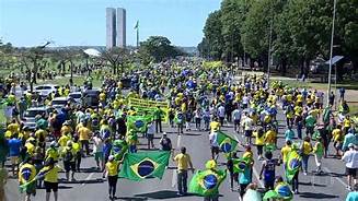 Manifestación pro Bolsonaro en Brasília