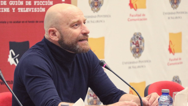 Iván Escobar en la Universidad Pontificia de Salamanca