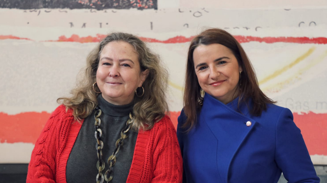 Ana del Paso y Pilar Bernal, en la UPSA