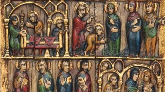 Tabla. Resurrección del hijo de la viuda de Naín