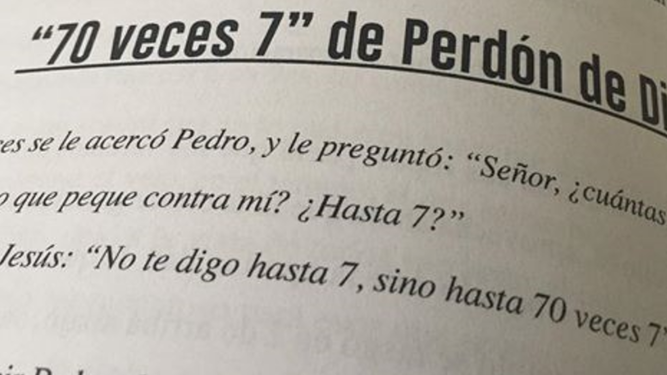 Las palabras de Jesús sobre el perdón