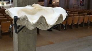 Retirada del agua bendita de las pilas