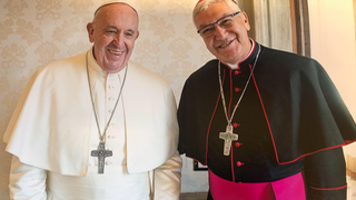 El Papa y monseñor Castillo