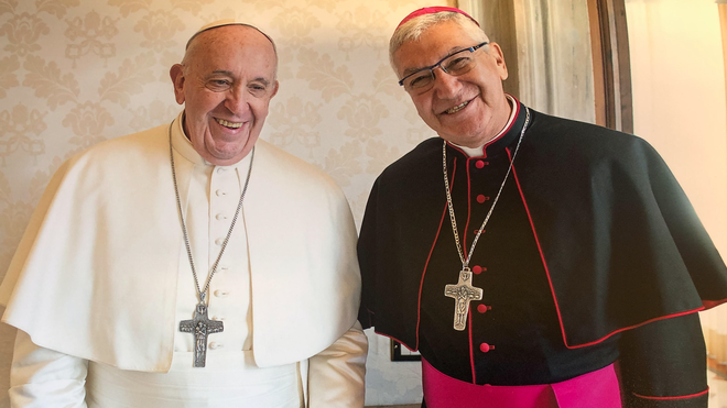 El Papa y monseñor Castillo